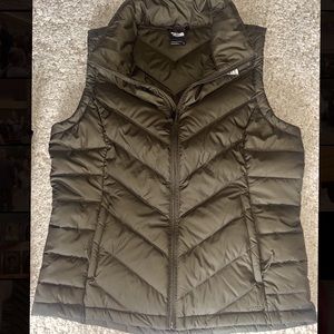 The North Face, Olive green vest . Medium